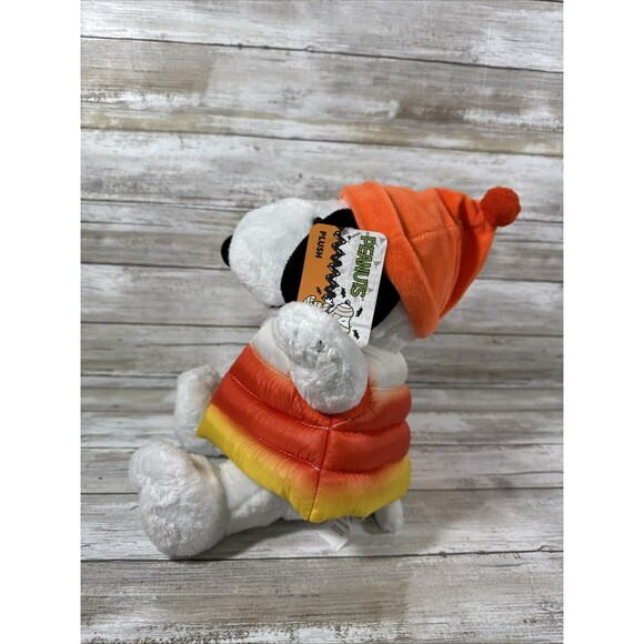 New 2024 Snoopy Candy Corn Puffer Coat Plush Halloween Peanuts SHIPS TODAY - Picture 3 of 4